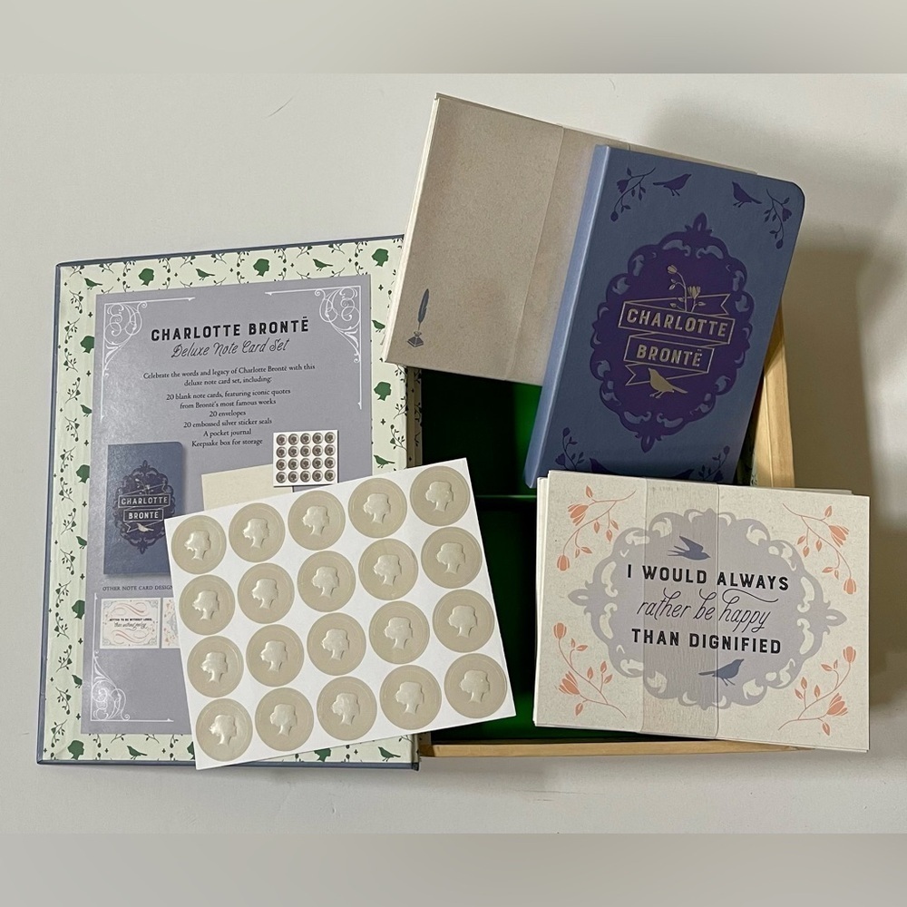 Charlotte Brontë Notecard Set Pocket Journal Keepsake Book Box - Picture 4 of 7